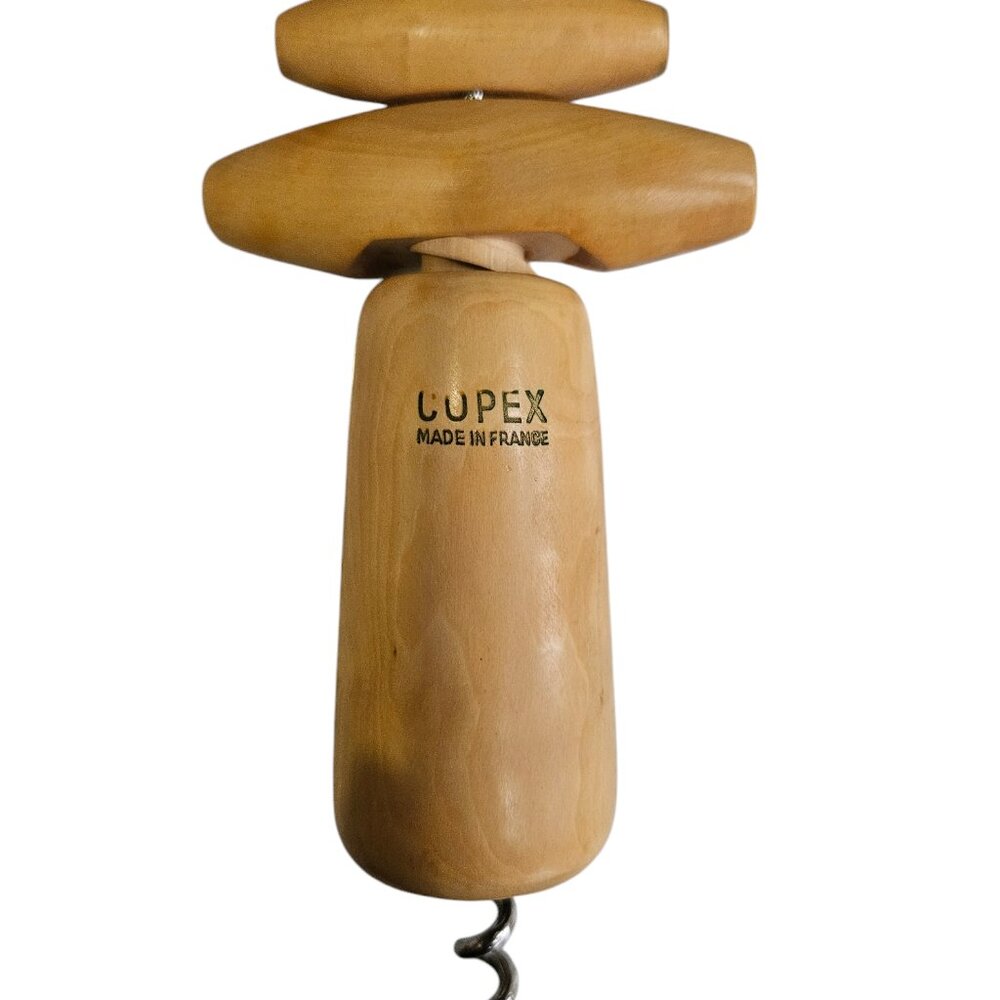 Vintage Antique Maple Wood COPEX France Wine Opener Mid Century